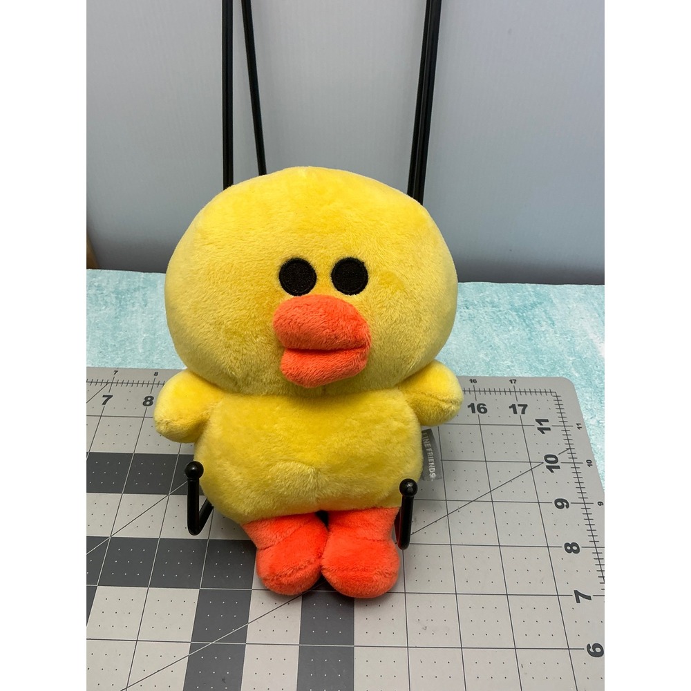 Line Friends Sally Duck Plush 9 Inch Yellow Orange Stuffed Character Toy 2018